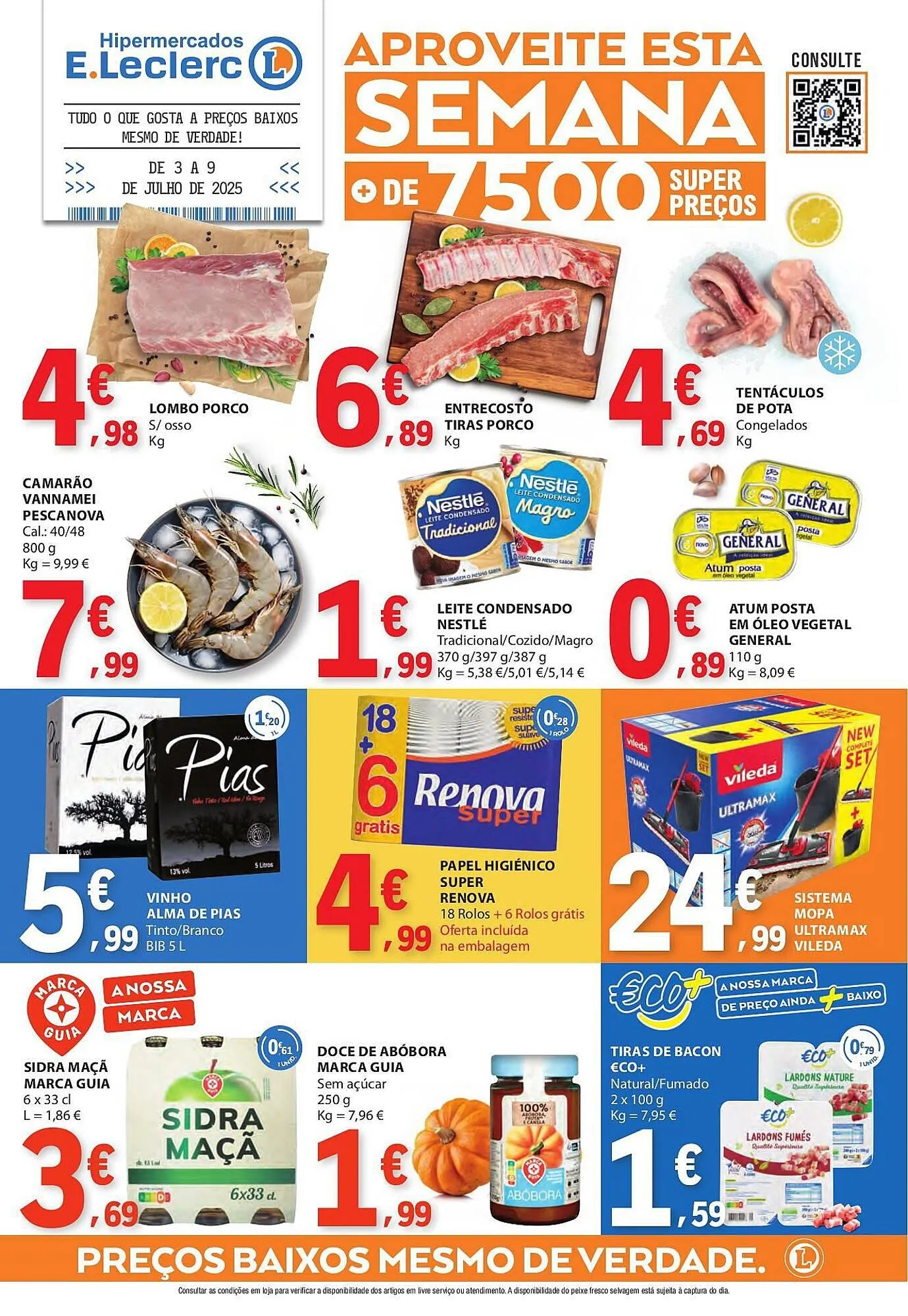 Folheto Folheto E.Leclerc de 3 de julho até 9 de julho 2025 - Pagina 1