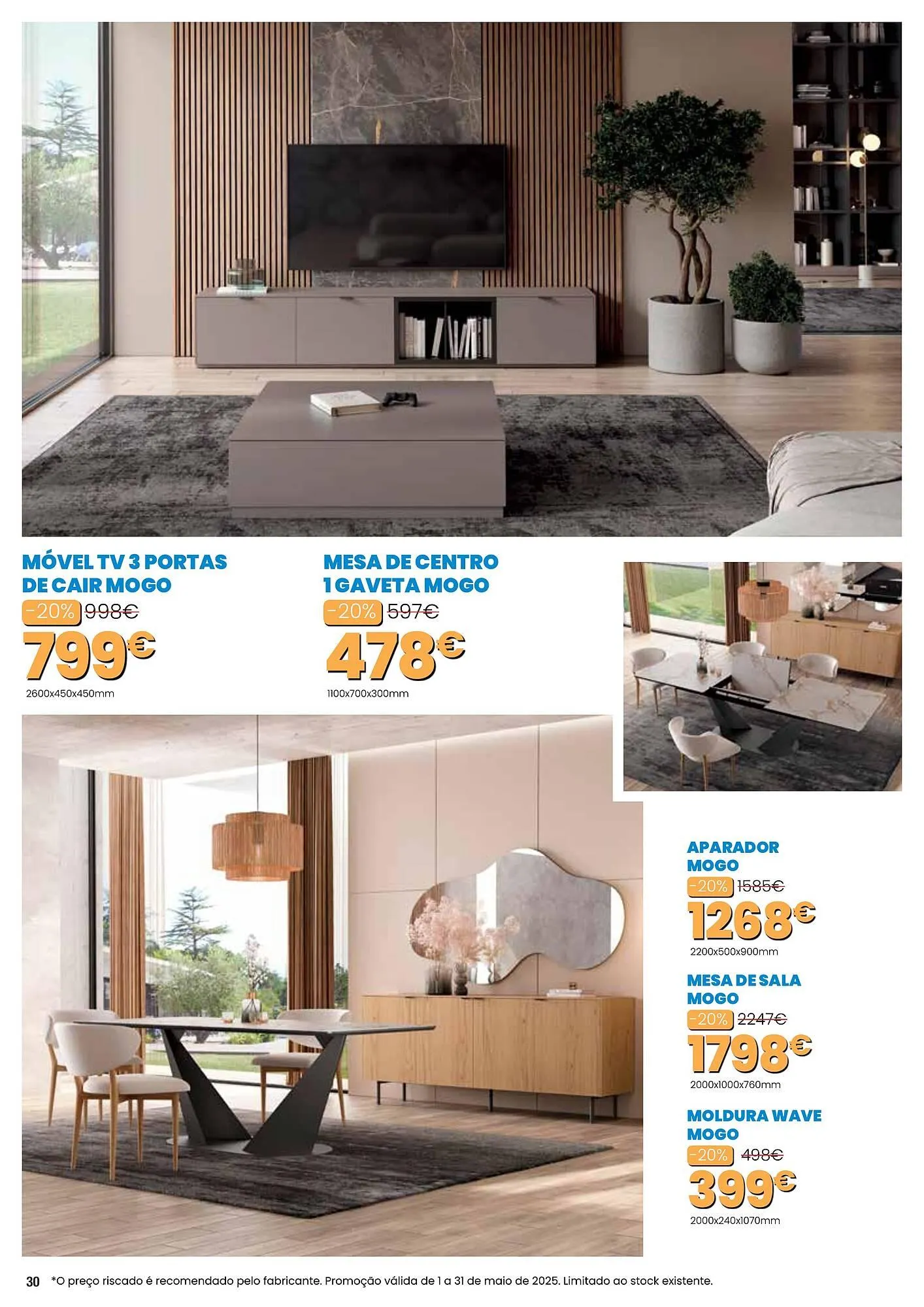 Folheto Folheto Hiper Centro do Móvel de 1 de maio até 31 de maio 2025 - Pagina 30