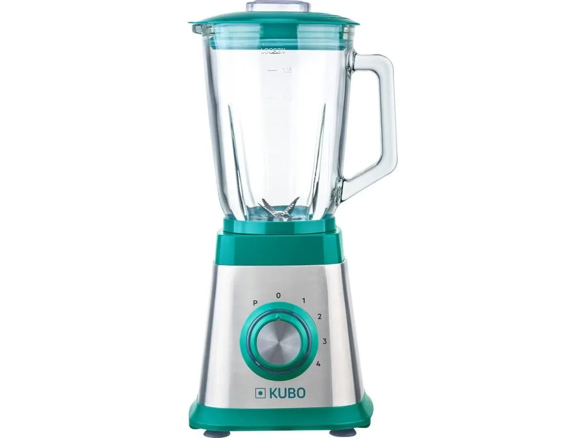 Liquidificador KUBO KBTB5027 (1000 W - 1.5 L - Inox e Verde)