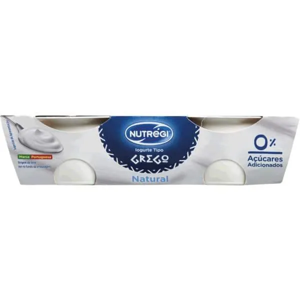 Iogurte Grego Natural Pack 2 embalagem 115 g Nutrégi