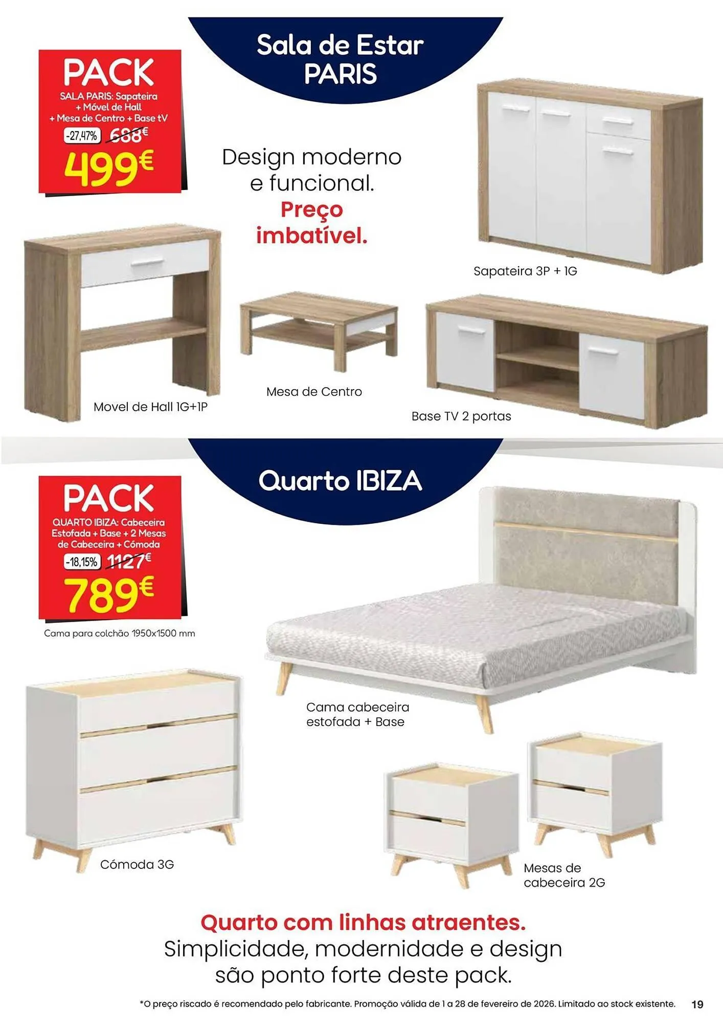 Folheto Folheto Hiper Centro do Móvel de 2 de fevereiro até 28 de fevereiro 2026 - Pagina 19