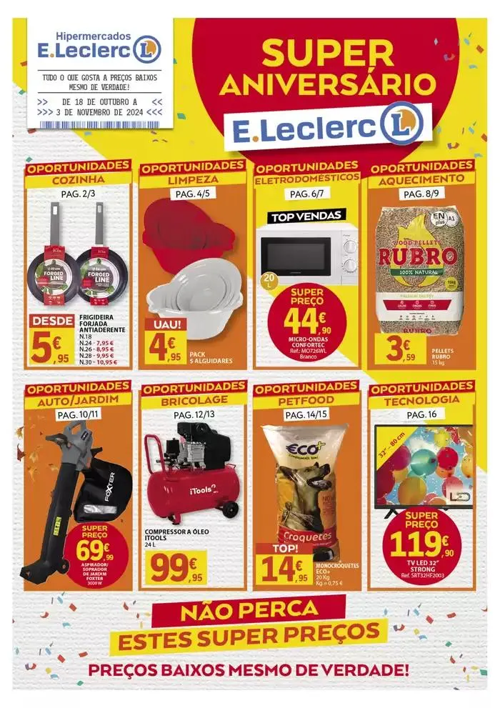 Folheto Folheto Aniversário Bazar de 22 de outubro até 3 de novembro 2024 - Pagina 1