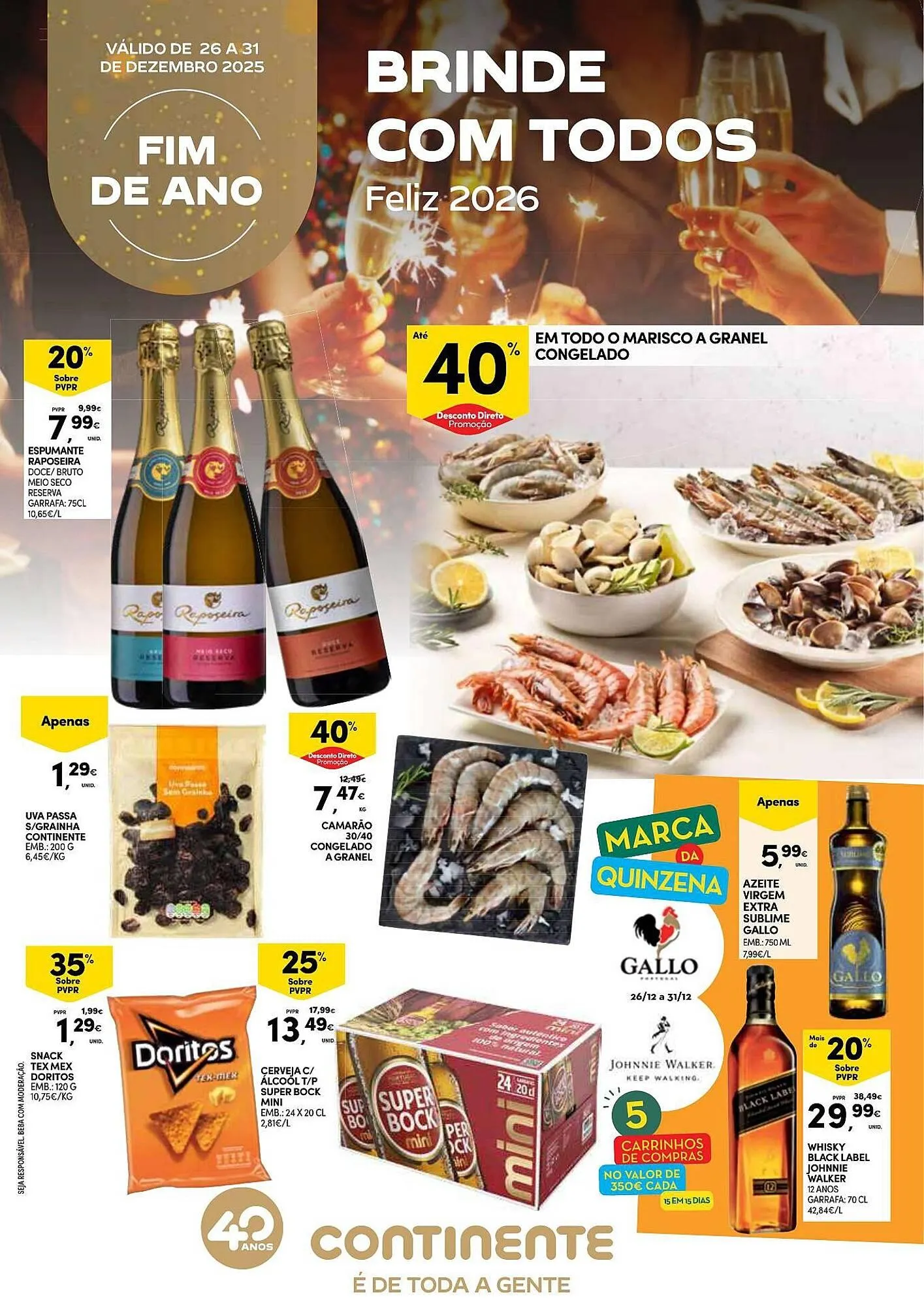 Folheto Folheto Continente de 26 de dezembro até 31 de dezembro 2025 - Pagina 1