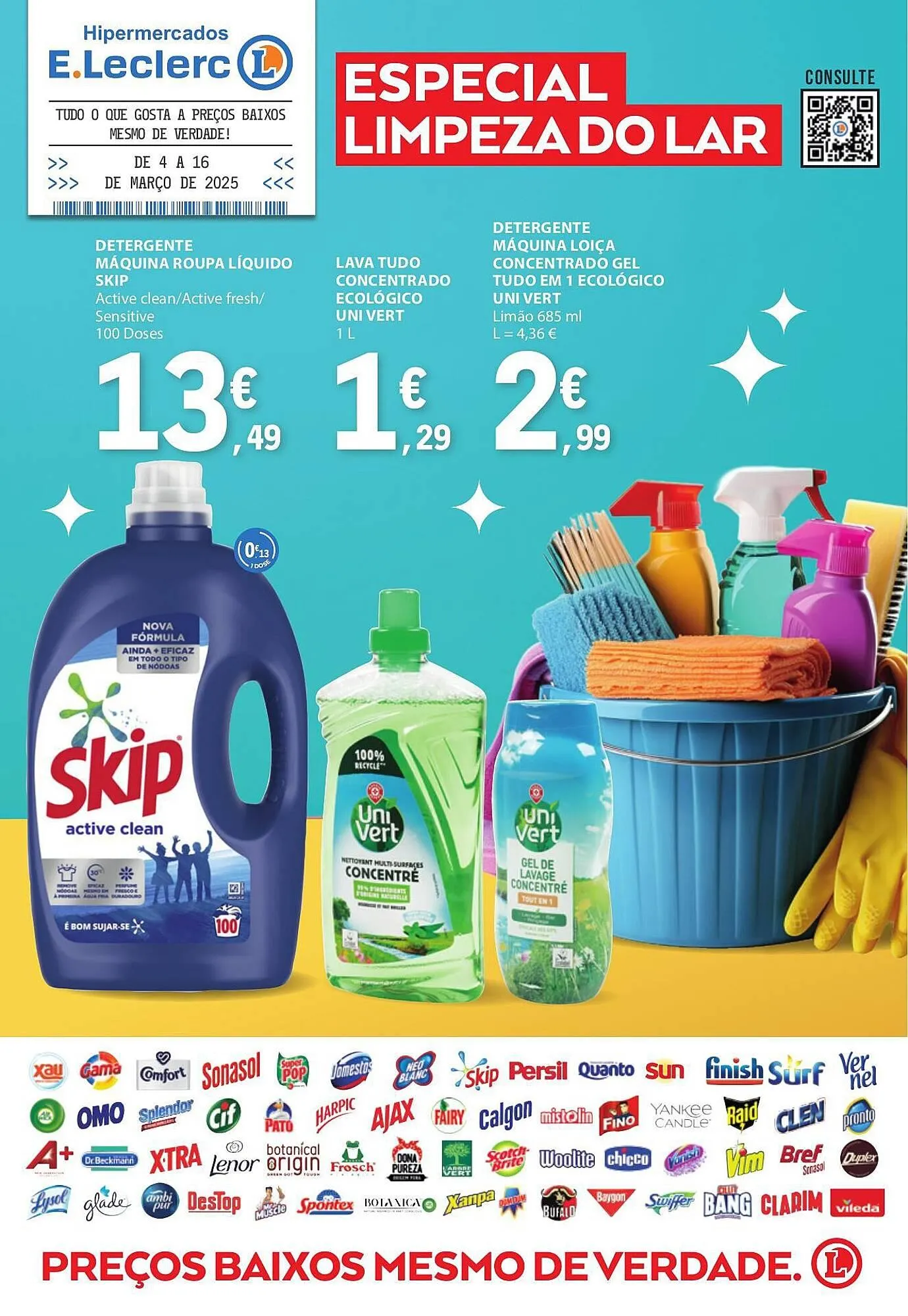 Folheto Folheto E.Leclerc de 4 de março até 16 de março 2025 - Pagina 1