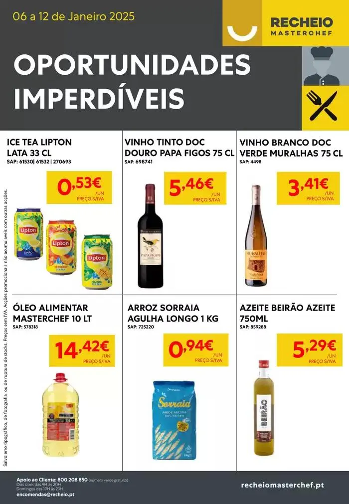 Folheto Recheio Oportunidades Imperdíveis de 7 de janeiro até 12 de janeiro 2025 - Pagina 1