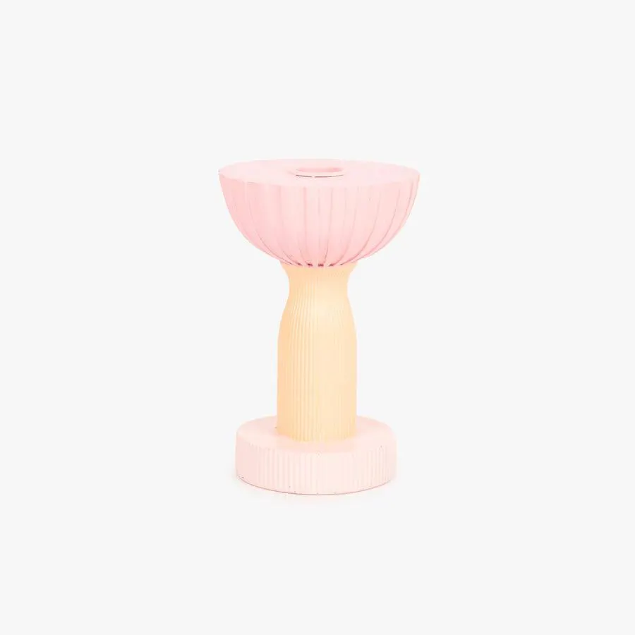 Castiçal geométrico pastel 15,5cm MARSHMALLOW