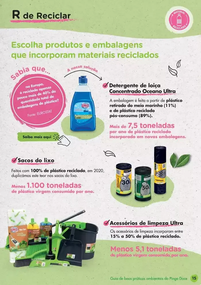 Folheto Pingo Doce Guia de Boas Práticas Ambientais de 17 de dezembro até 17 de janeiro 2025 - Pagina 15