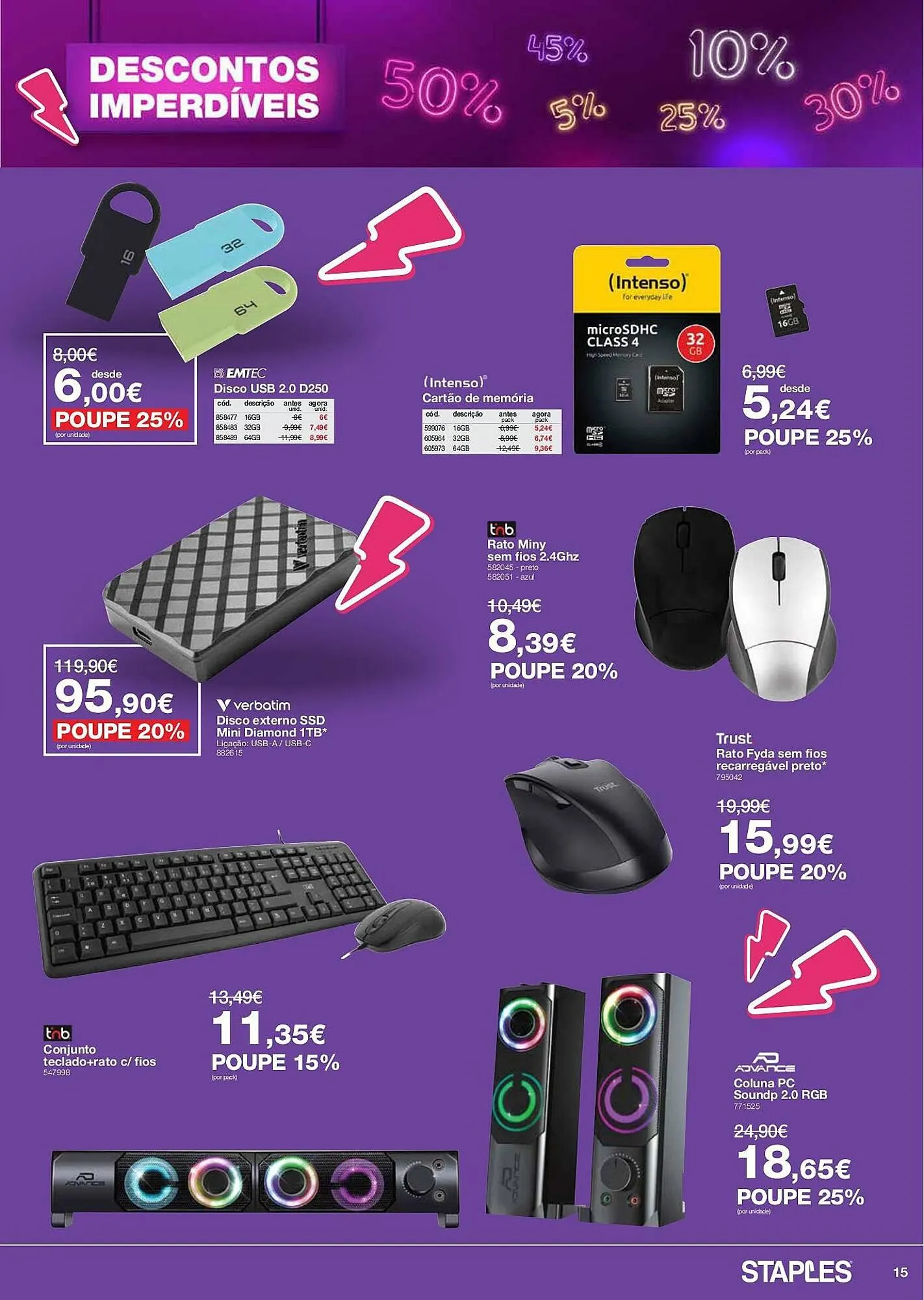 Folheto Folheto Staples de 9 de março até 31 de março 2026 - Pagina 15