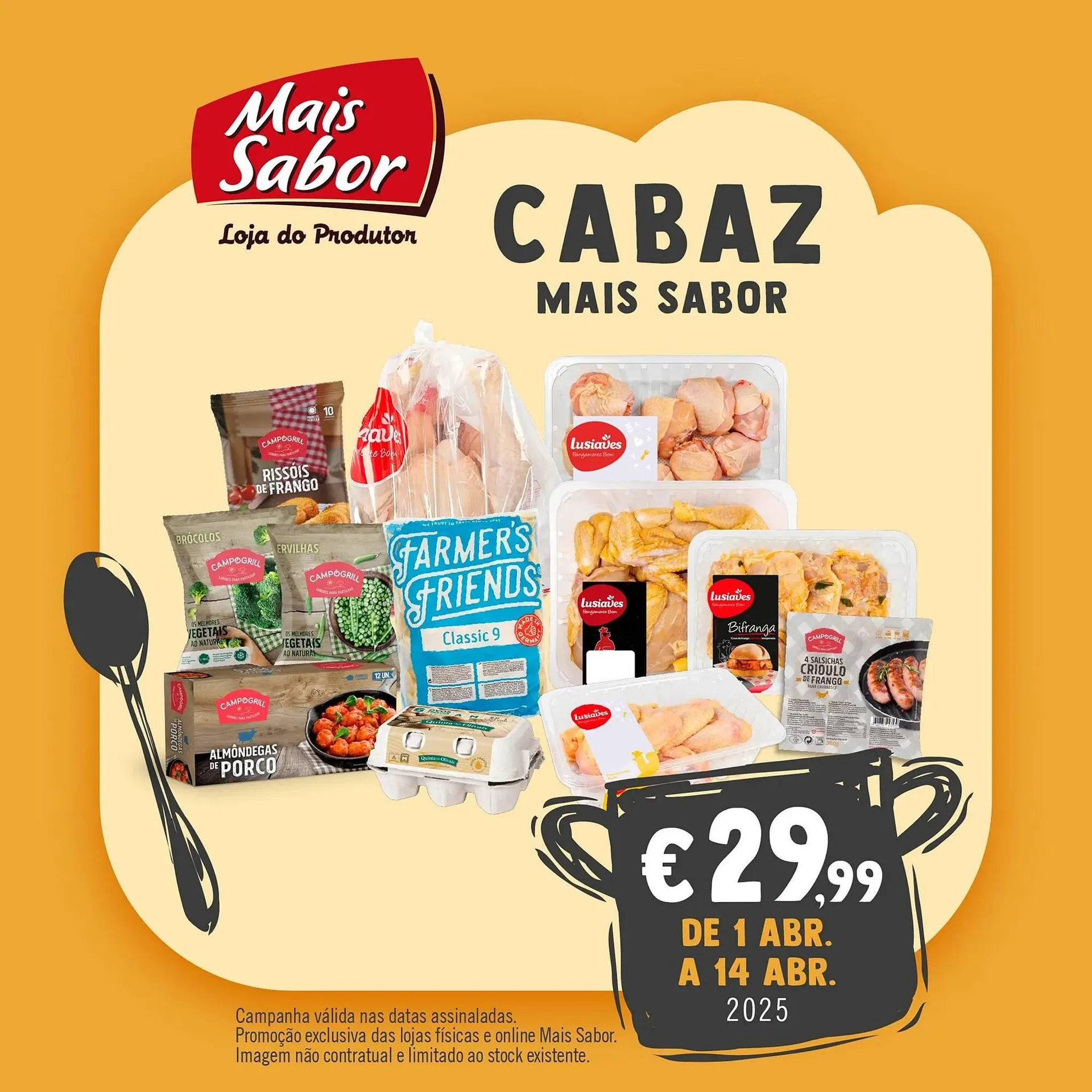 Folheto Folheto Mais Sabor de 1 de abril até 21 de abril 2025 - Pagina 1