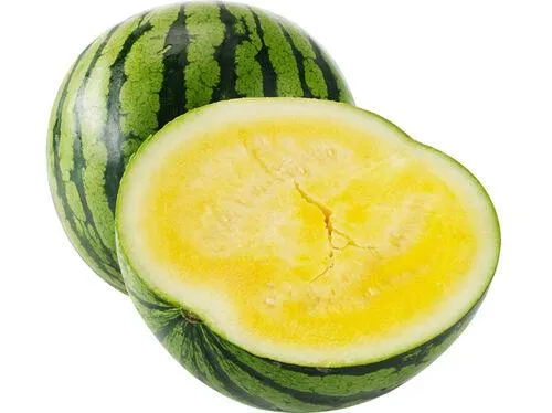 melancia amarela auchan cortada em metades kg