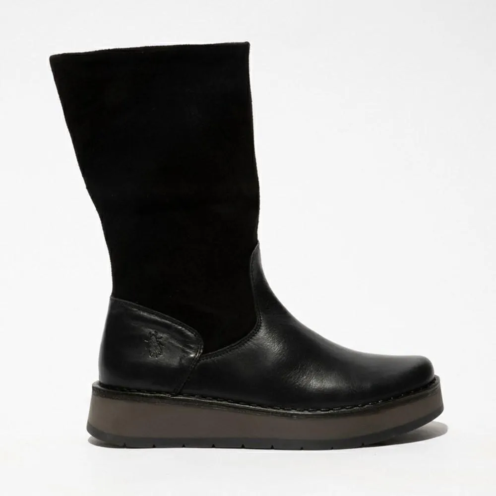 Botas Meia Fly London Rula083fly Feminino Pretas | SNWRHDV-57
