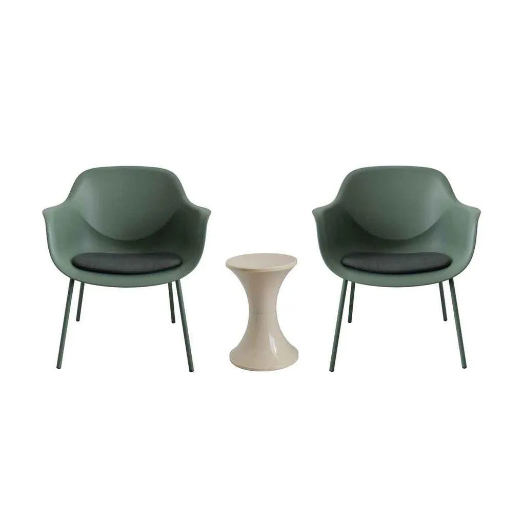 Conjunto de exterior verde olive para 2 pessoas