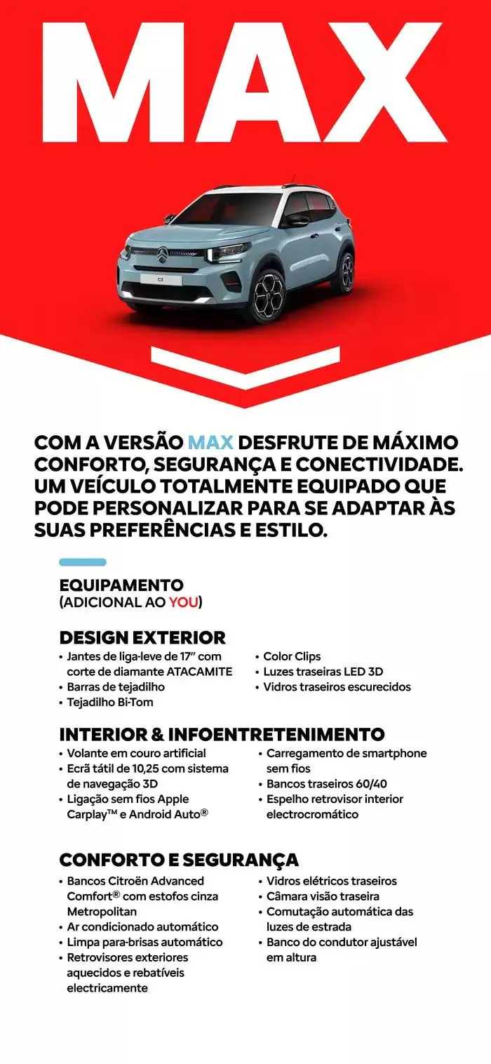Folheto Citroen Novo C3. de 18 de novembro até 18 de novembro 2025 - Pagina 12