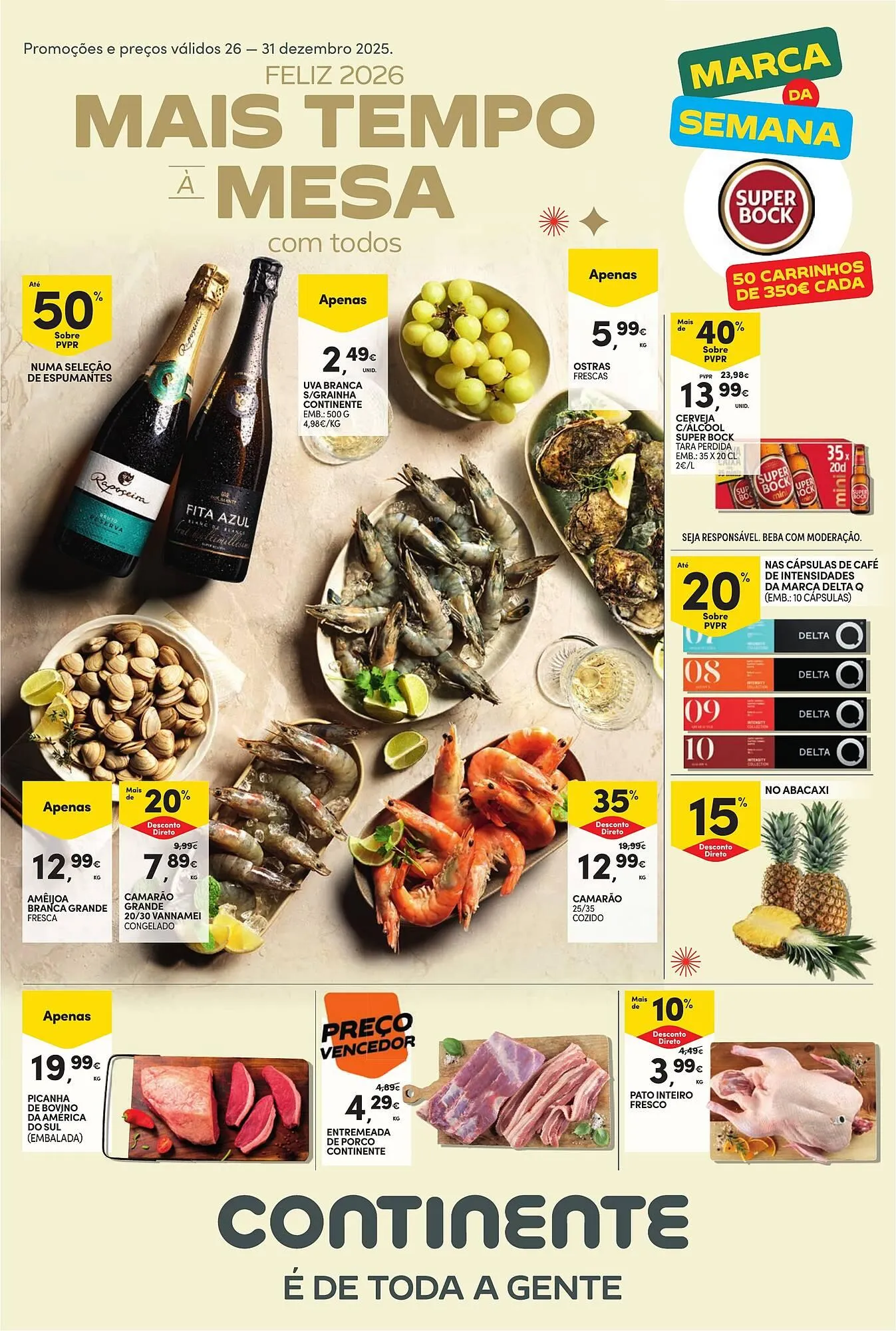 Folheto Folheto Continente de 26 de dezembro até 31 de dezembro 2025 - Pagina 1