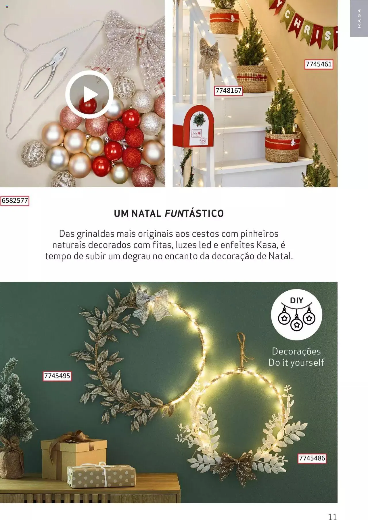 Folheto Continente Kasa Catálogo Kasa Dicas Decoração Natal de 21 de novembro até 24 de dezembro 2023 - Pagina 11