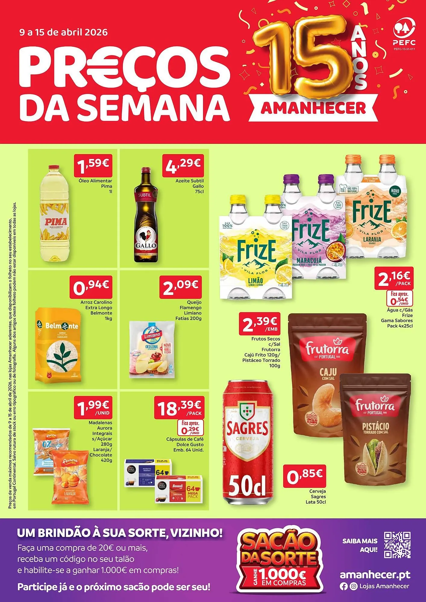 Folheto Folheto Amanhecer de 9 de abril até 15 de abril 2026 - Pagina 1