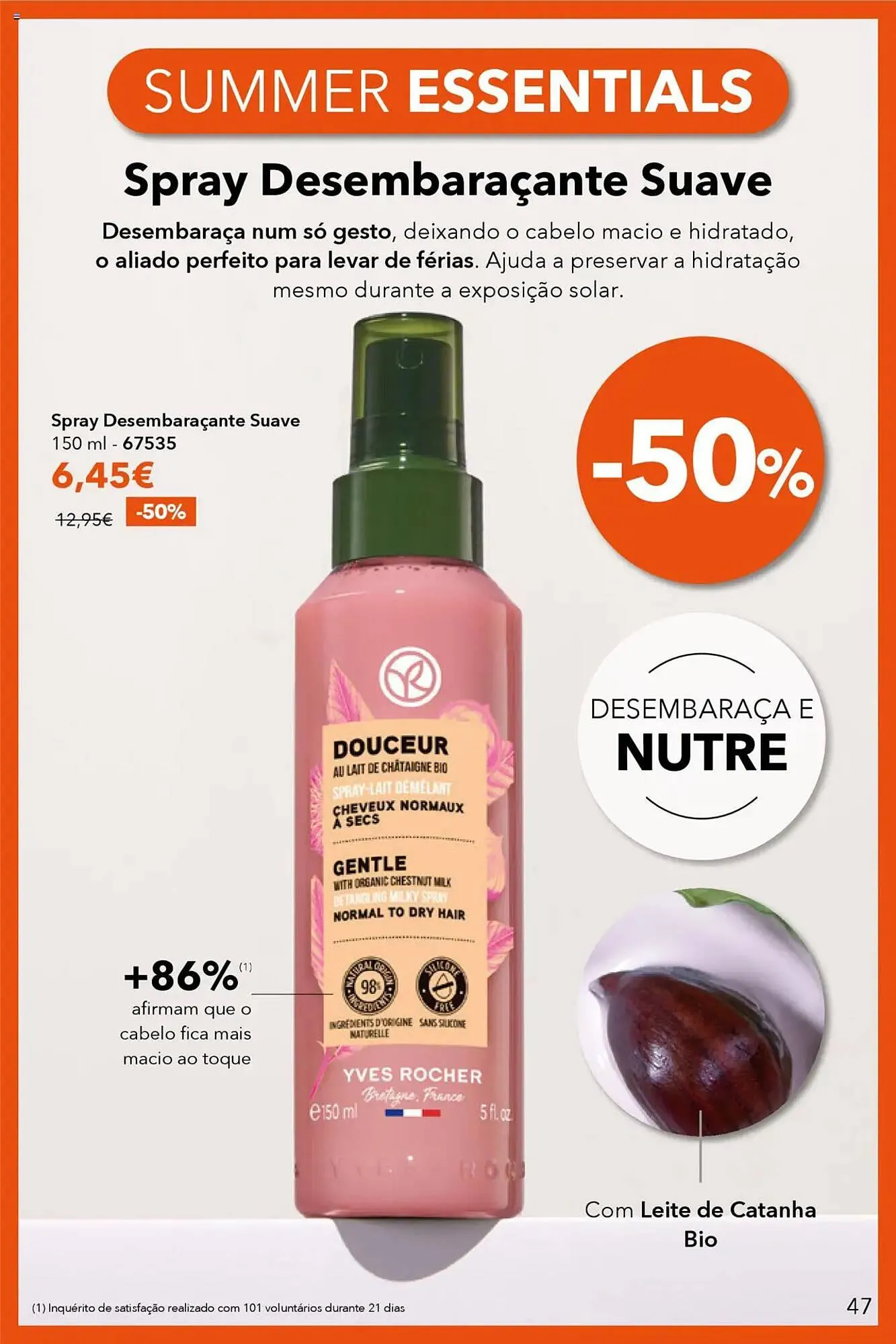 Folheto Folheto Yves Rocher de 3 de julho até 31 de julho 2025 - Pagina 47