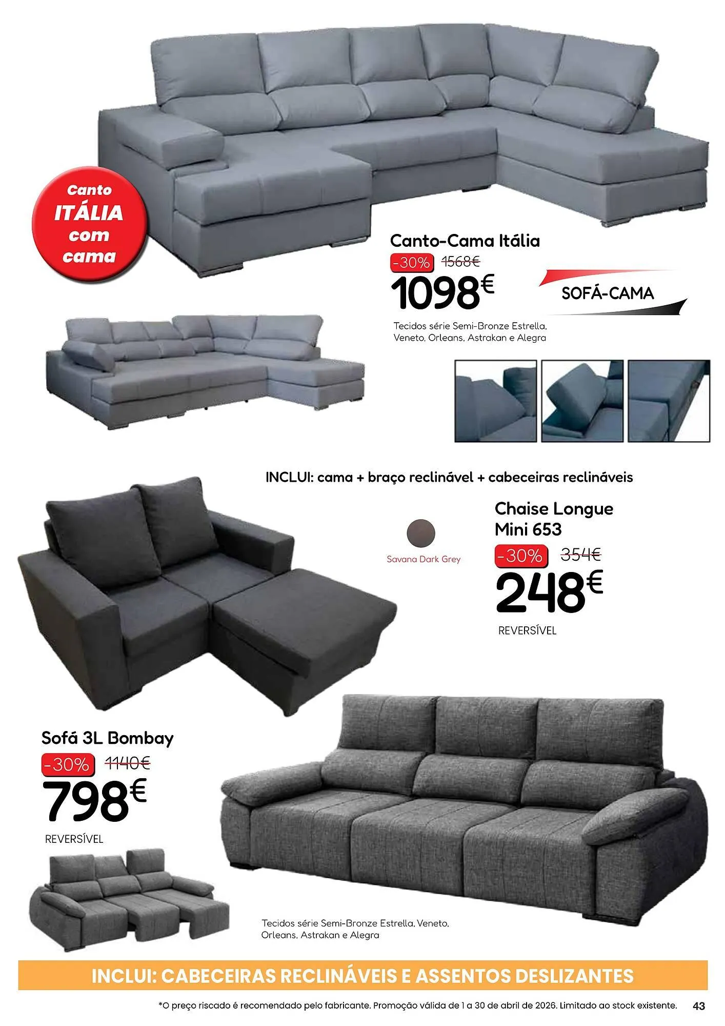 Folheto Folheto Hiper Centro do Móvel de 13 de abril até 30 de abril 2026 - Pagina 43