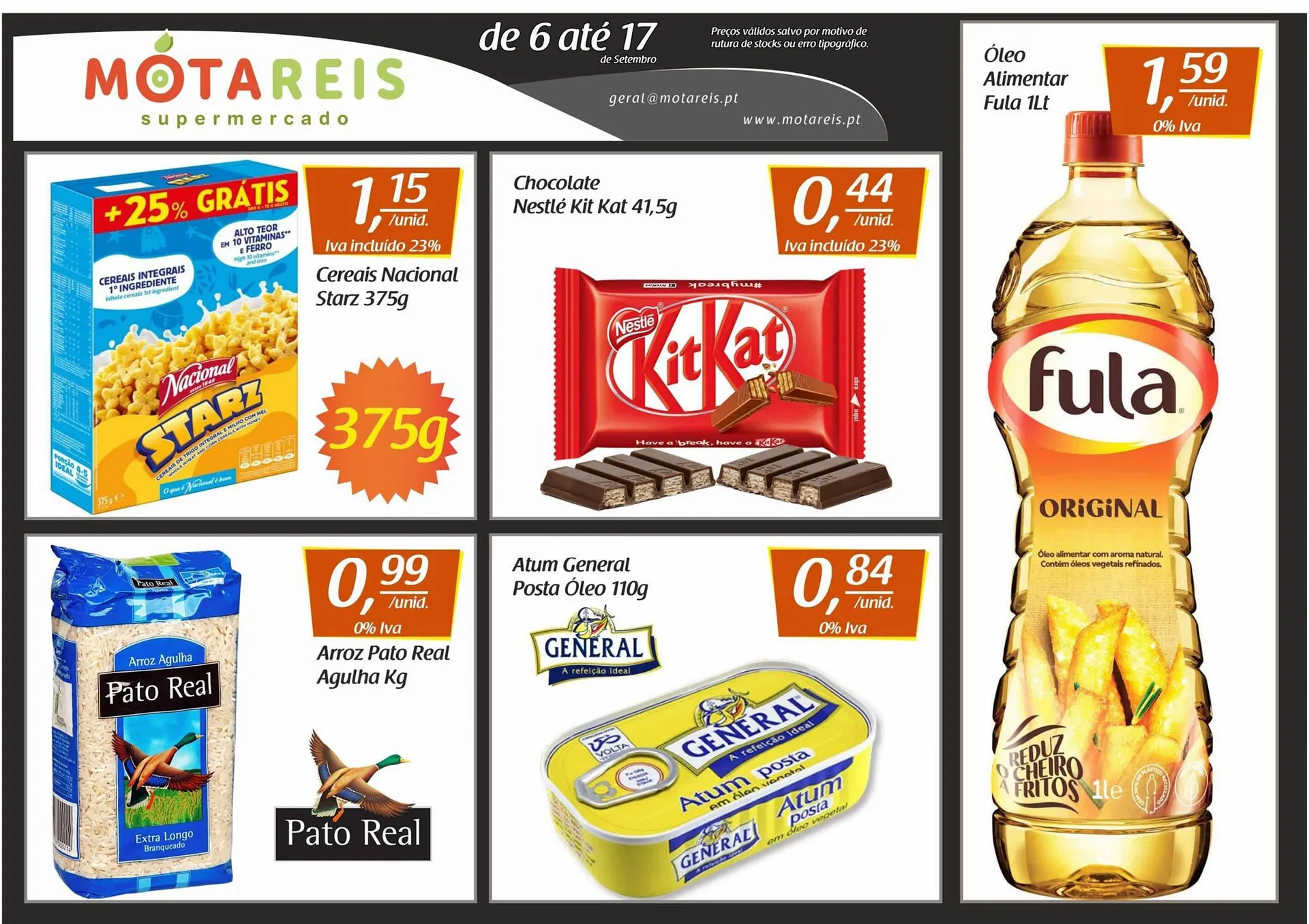 Folheto Folheto Mota Reis de 6 de setembro até 17 de setembro 2023 - Pagina 1