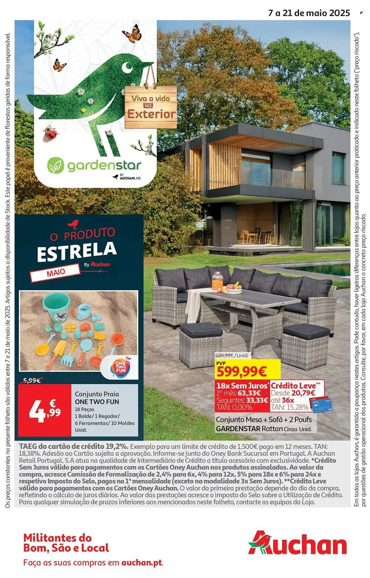 Folheto Folheto Auchan de 7 de maio até 21 de maio 2025 - Pagina 1