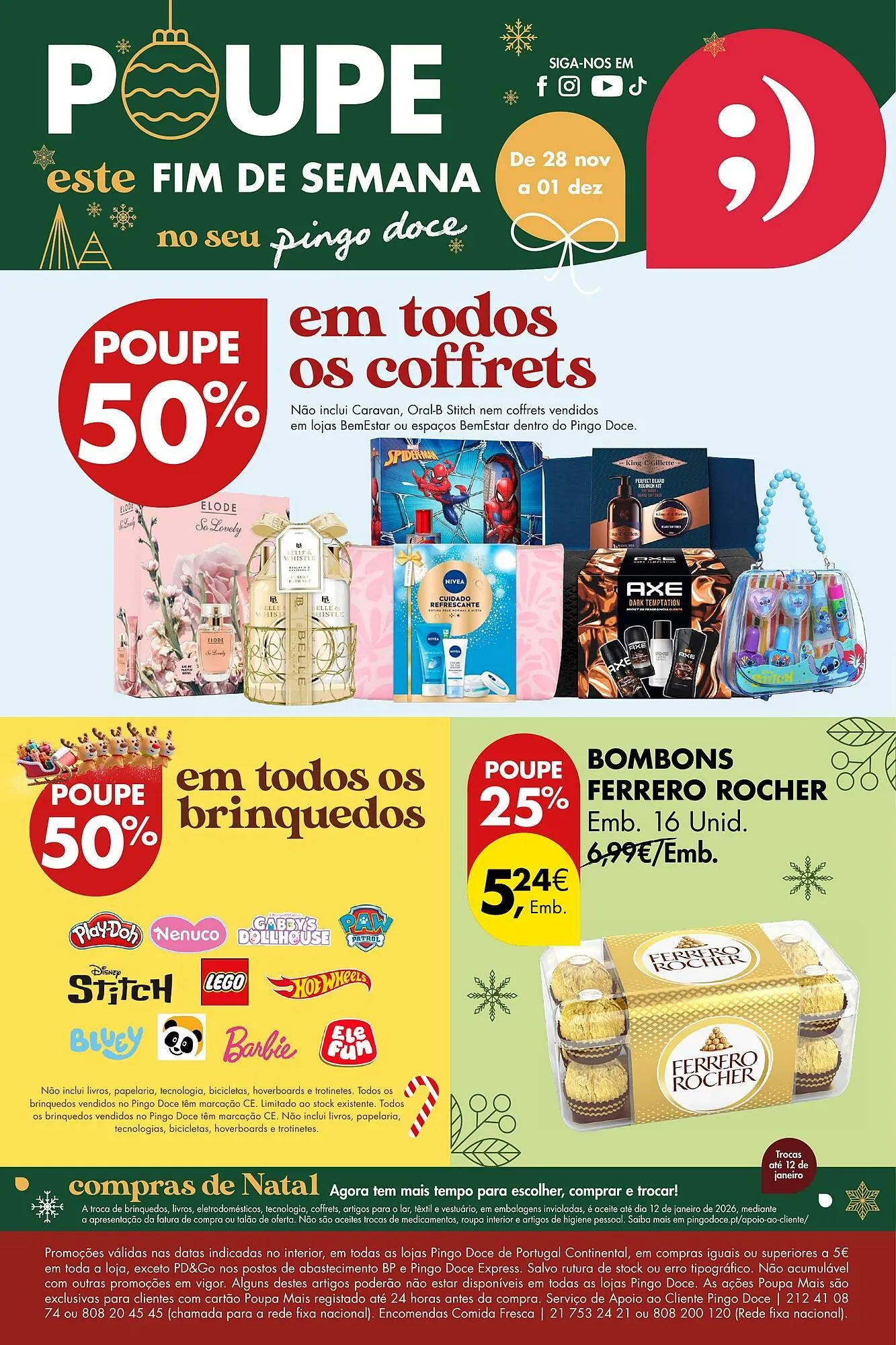 Folheto Folheto Pingo Doce de 28 de novembro até 1 de dezembro 2025 - Pagina 1