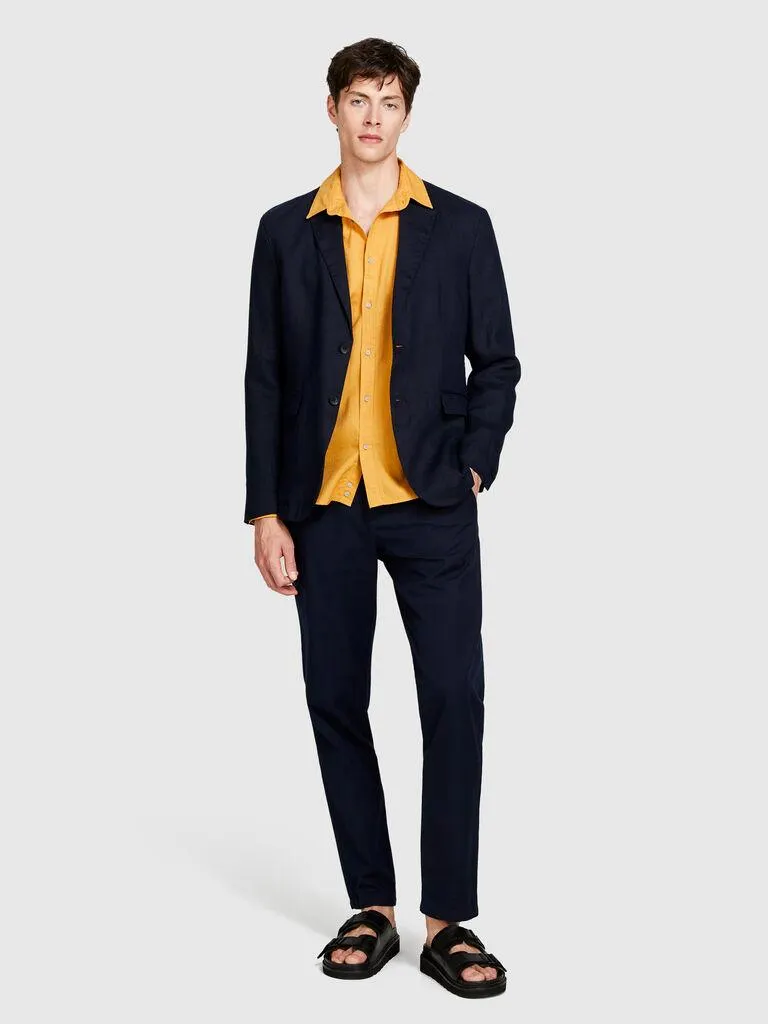 Camisa em mistura de linho