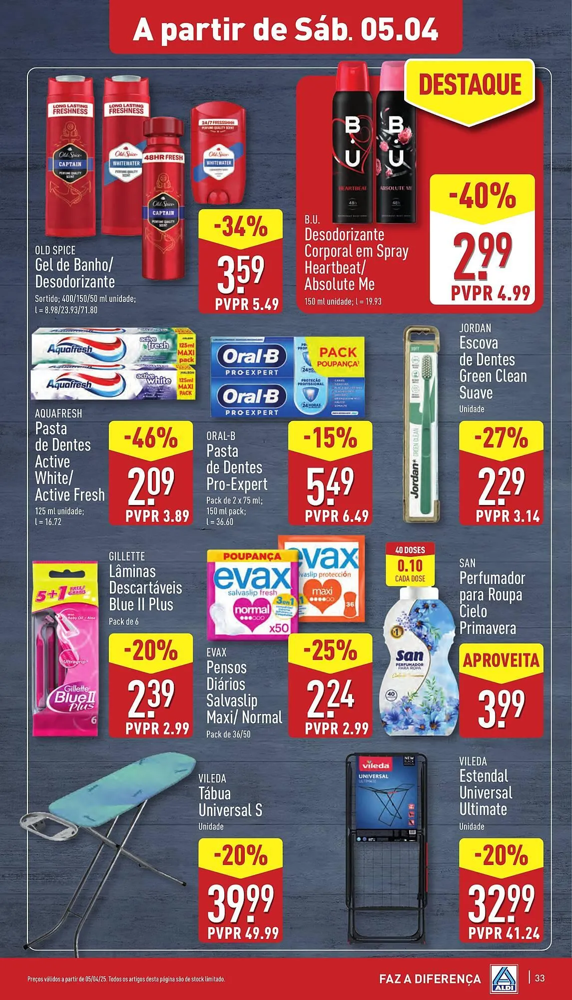 Folheto Folheto ALDI de 2 de abril até 8 de abril 2025 - Pagina 33