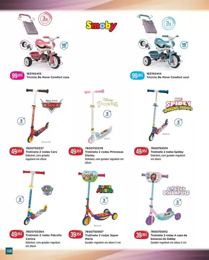 Folheto Catálogo De Brinquedos de 3 de dezembro até 31 de dezembro 2024 - Pagina 108
