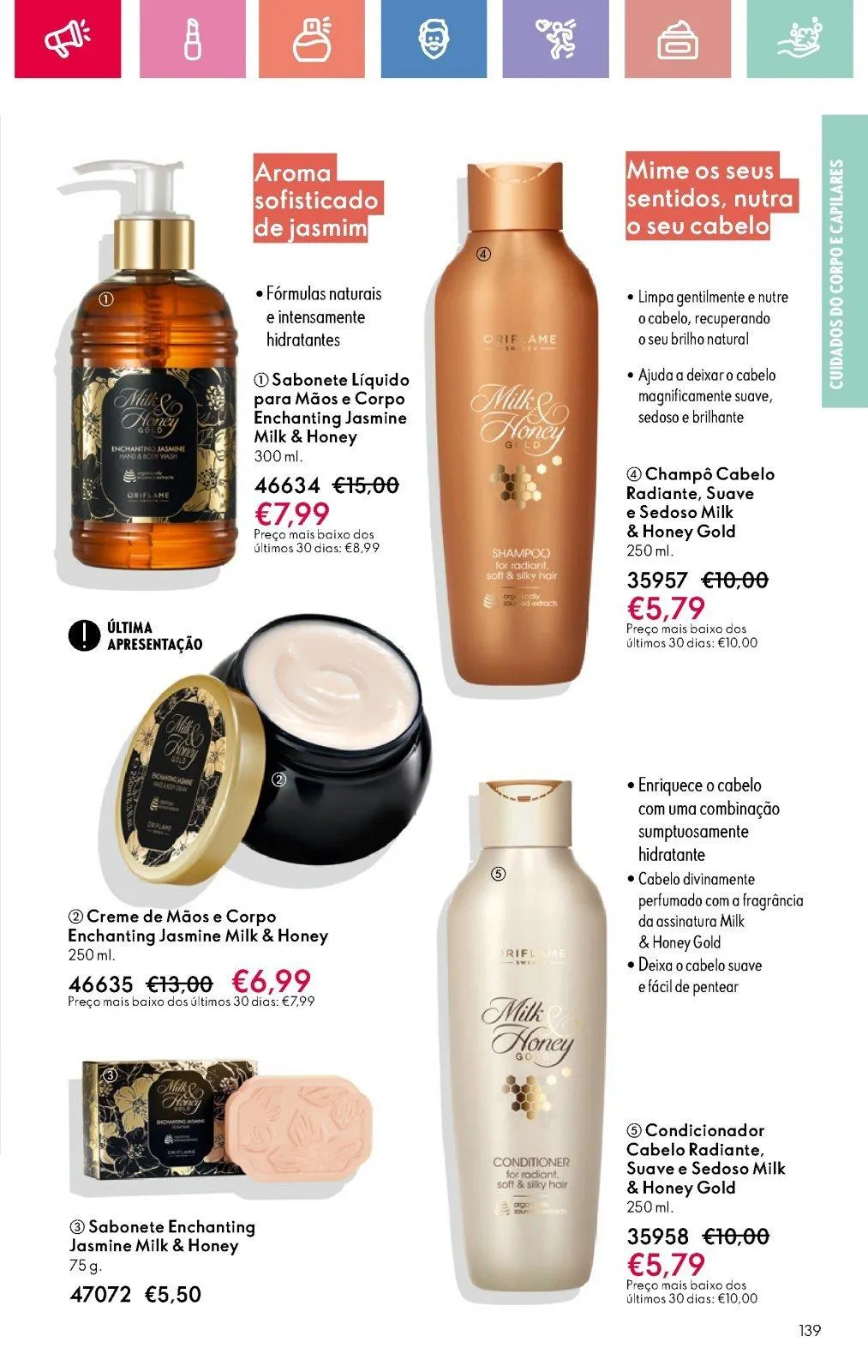 Folheto Folheto de Oriflame até 05.07.2025 de 18 de junho até 5 de julho 2025 - Pagina 139