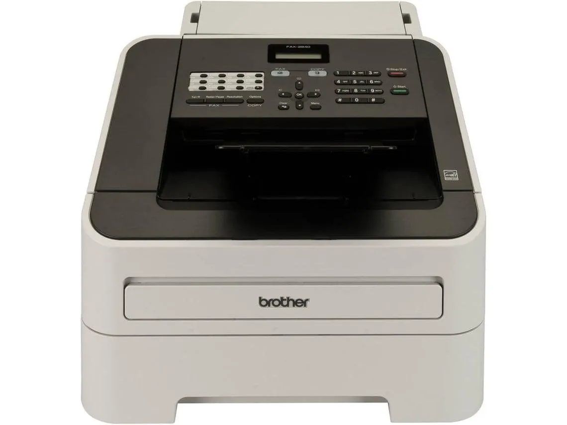 Máquina de fax Laser BROTHER FAX-2840 A4 Preto, Cinzento