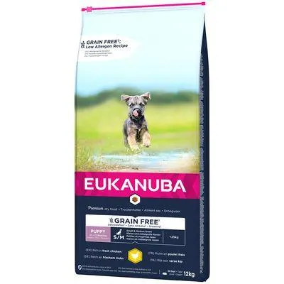 Eukanuba Grain Free Puppy 12 kg ração para cães a preço especial!