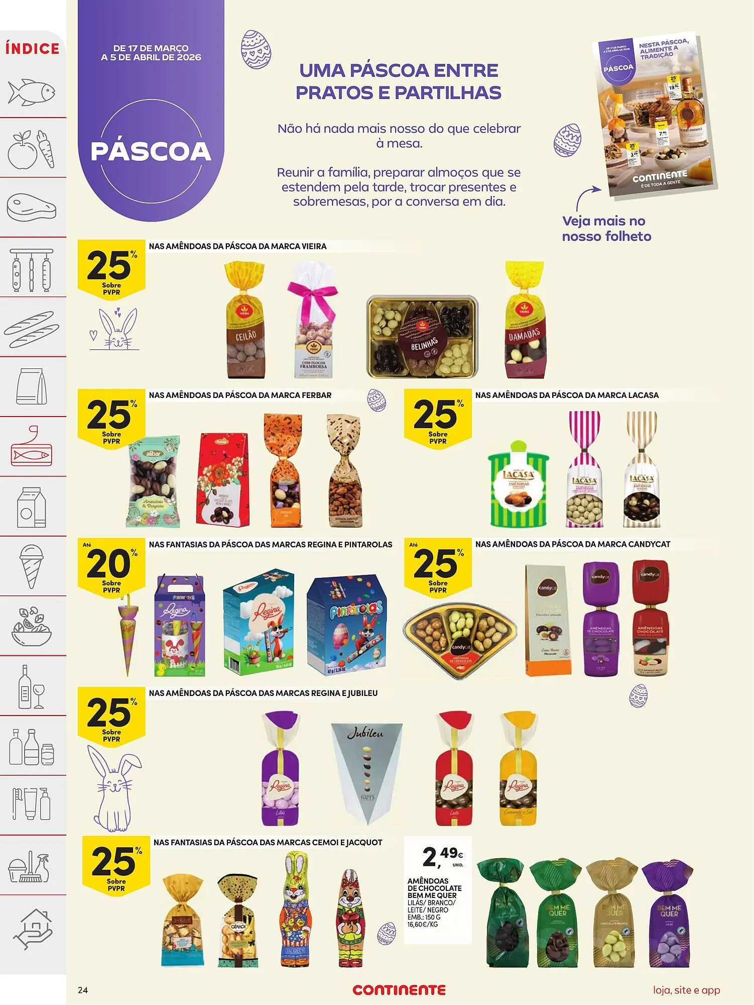 Folheto Folheto Continente de 17 de março até 23 de março 2026 - Pagina 24