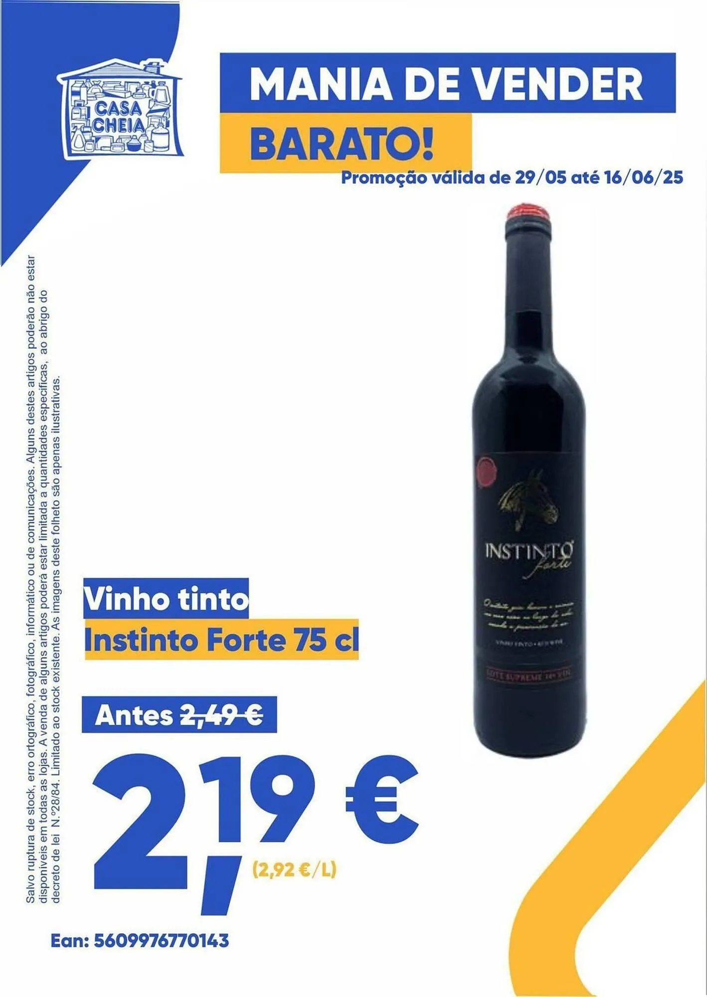 Folheto Folheto Casa Cheia de 29 de maio até 16 de junho 2025 - Pagina 1