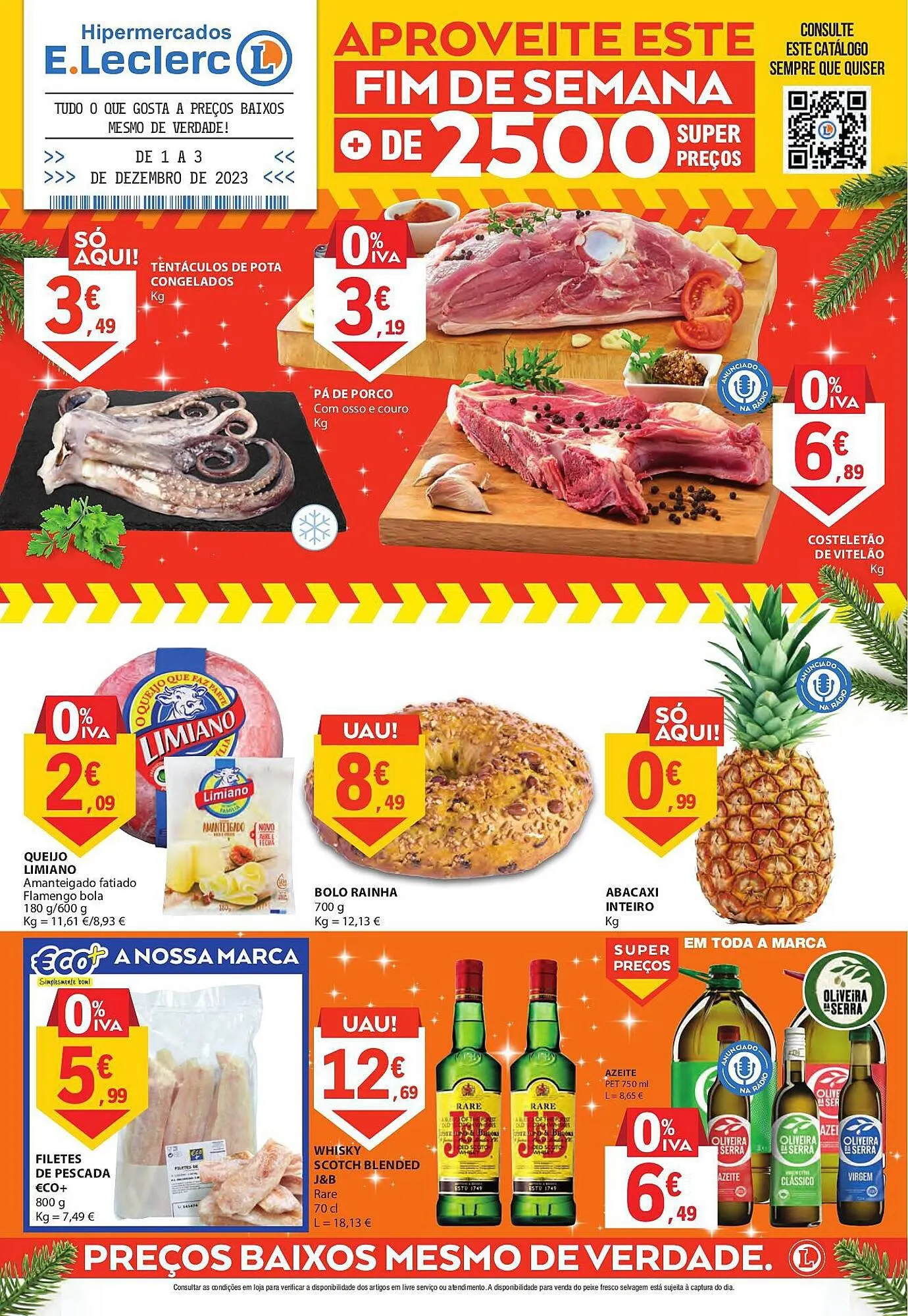 Folheto Folheto E.Leclerc de 1 de dezembro até 3 de dezembro 2023 - Pagina 1