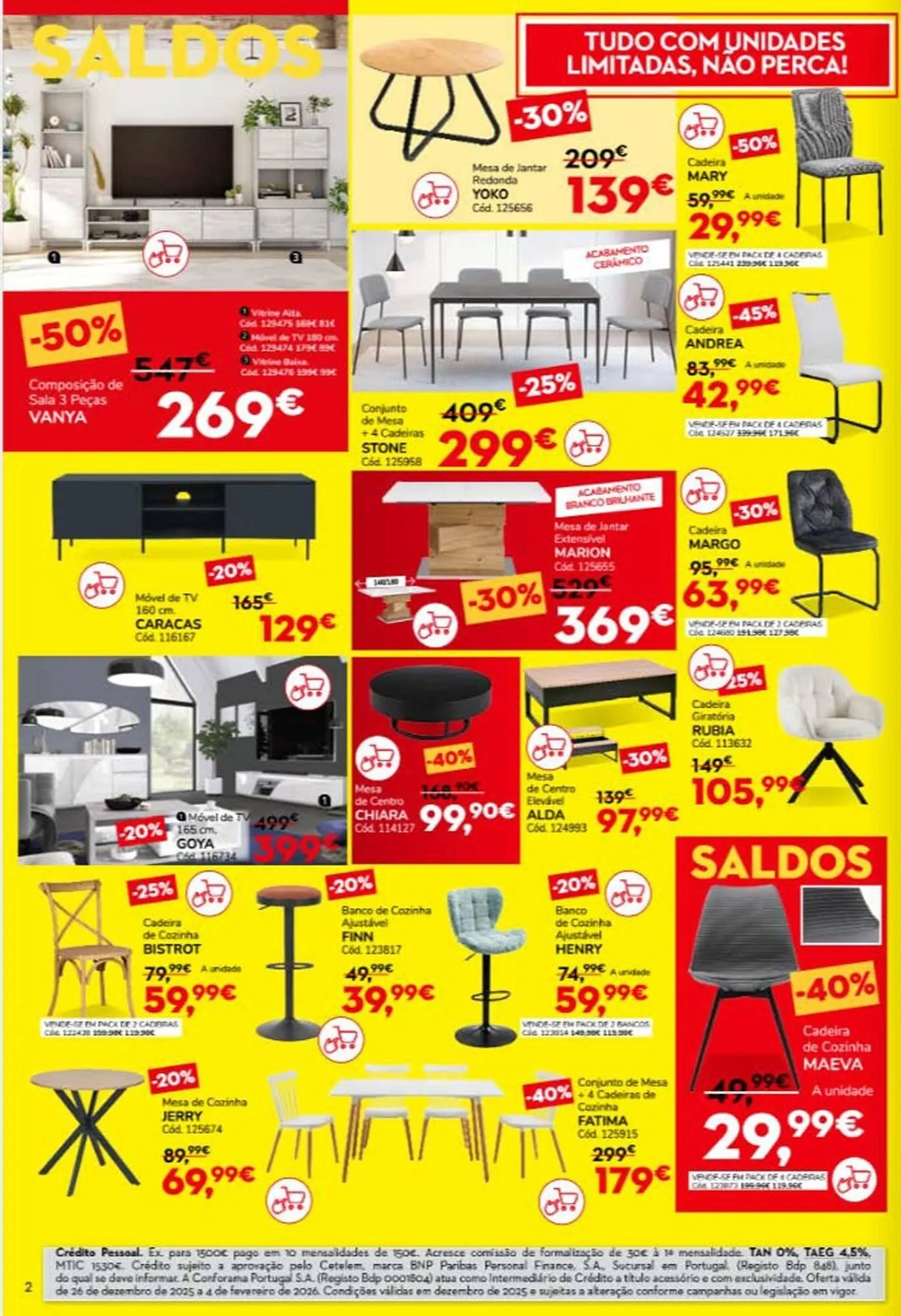 Folheto Folheto Conforama de 29 de dezembro até 4 de fevereiro 2026 - Pagina 2