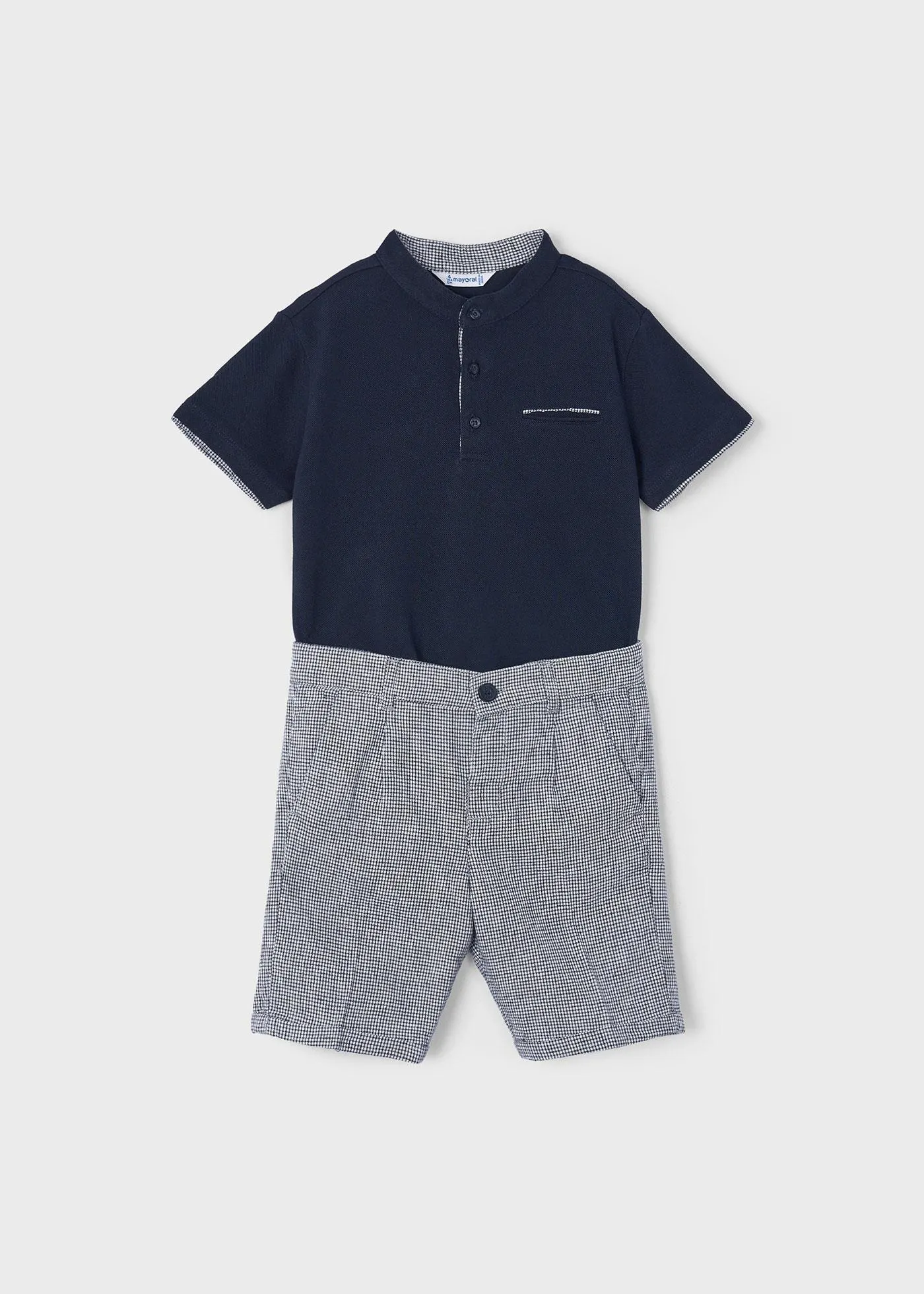 Conjunto 2 peças polo e bermuda menino