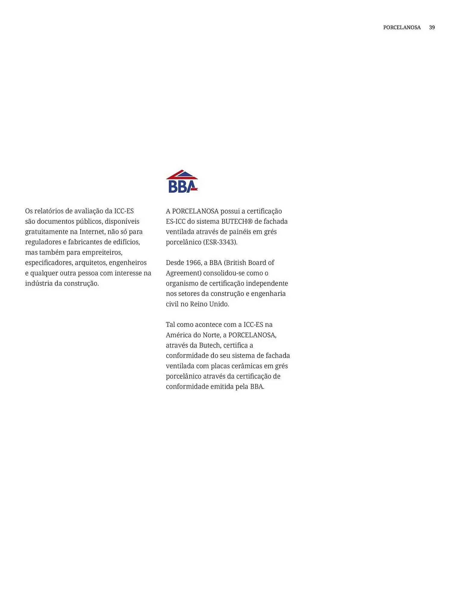 Folheto Catálogo Porcelanosa de 7 de janeiro até 31 de dezembro 2026 - Pagina 39