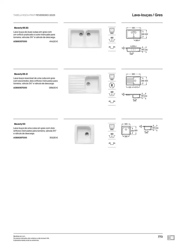 Folheto Soluções de Banho  de 6 de janeiro até 31 de dezembro 2025 - Pagina 775
