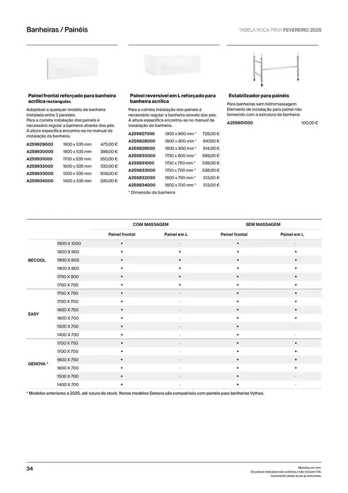 Folheto Soluções de Banho  de 6 de janeiro até 31 de dezembro 2025 - Pagina 36