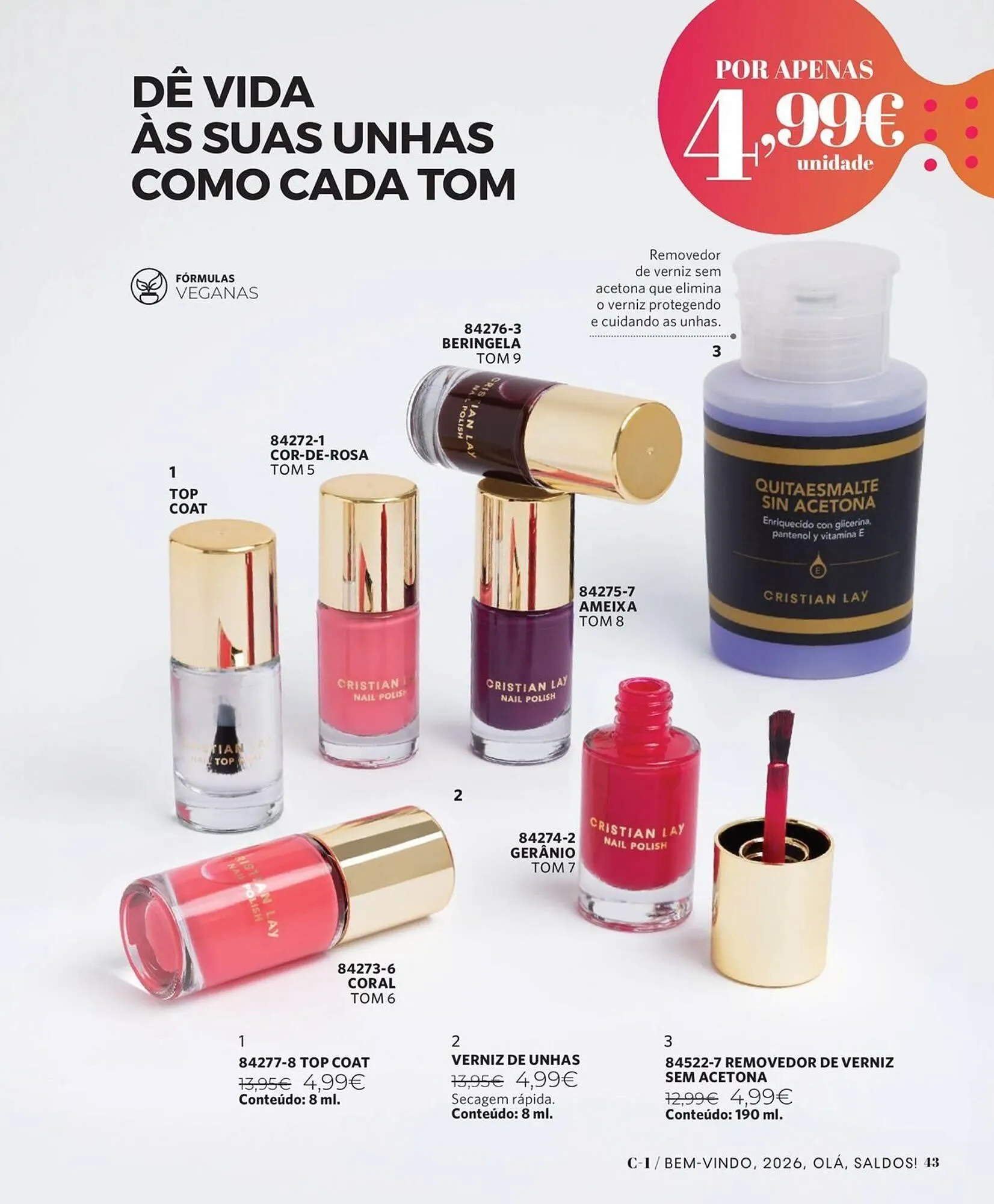 Folheto Catálogo Cristian Lay de 29 de dezembro até 18 de janeiro 2026 - Pagina 43