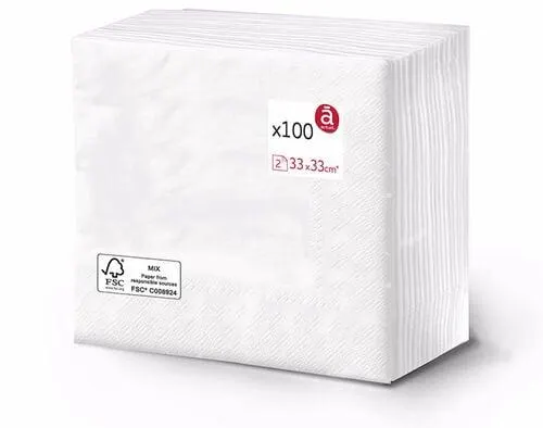 guardanapos actuel folha dupla 33x33cm 100 undidades