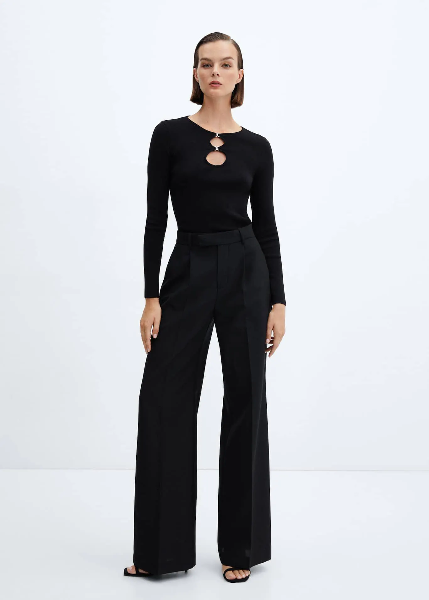 Camisola de malha com abertura