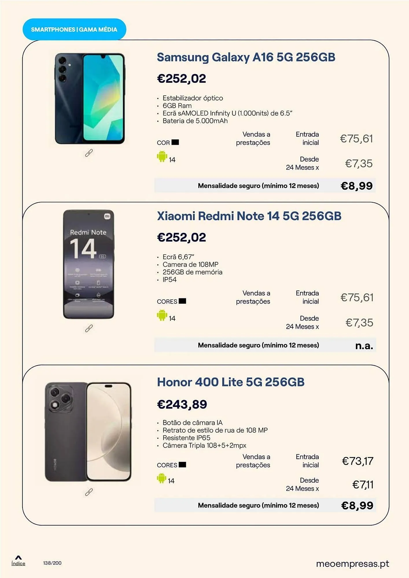 Folheto Catálogo MEO de 25 de setembro até 30 de setembro 2025 - Pagina 138