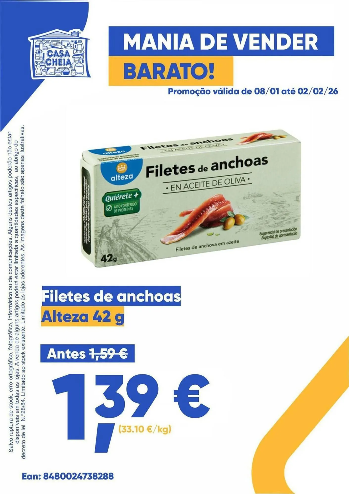 Folheto Folheto Casa Cheia de 8 de janeiro até 2 de fevereiro 2026 - Pagina 1