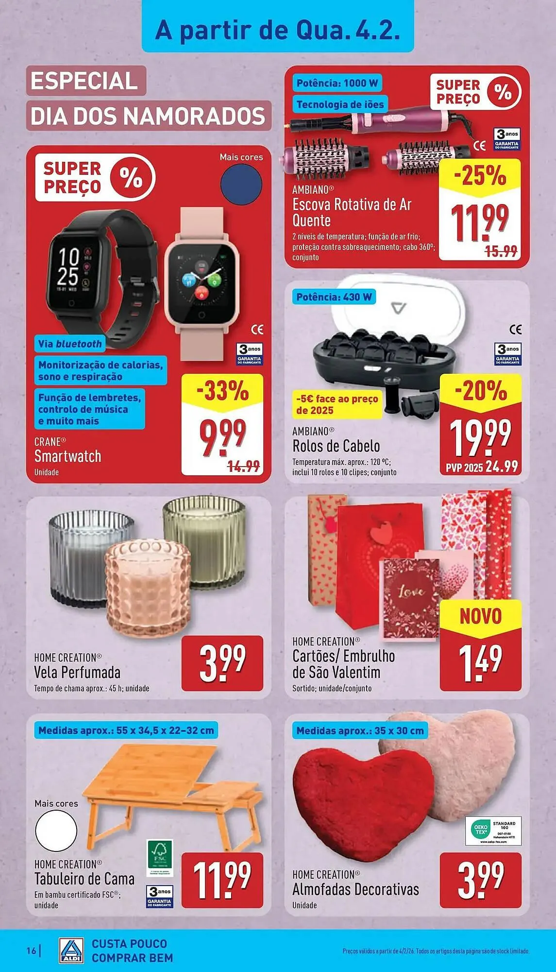 Folheto Folheto ALDI de 2 de fevereiro até 8 de fevereiro 2026 - Pagina 16