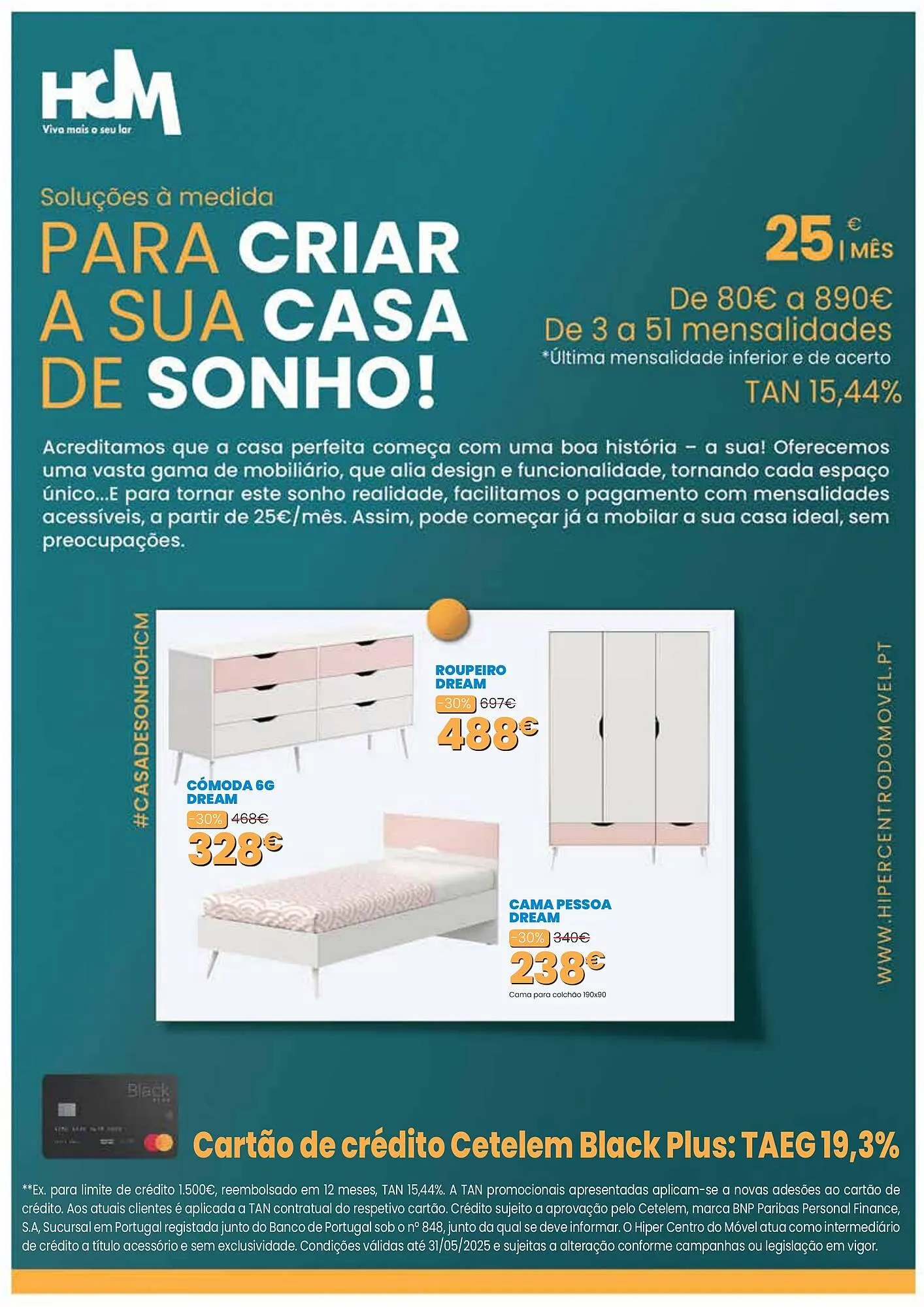 Folheto Folheto Hiper Centro do Móvel de 1 de maio até 31 de maio 2025 - Pagina 72