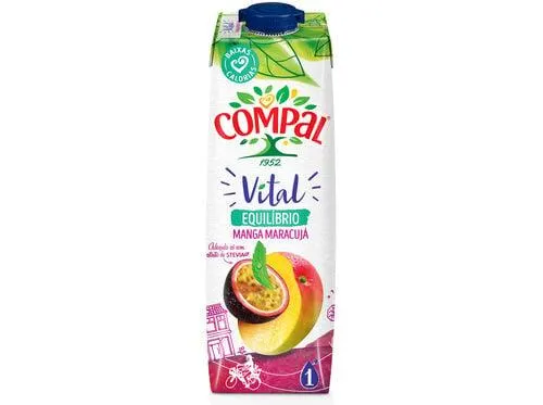 néctar compal vital manga e maracujá 1l