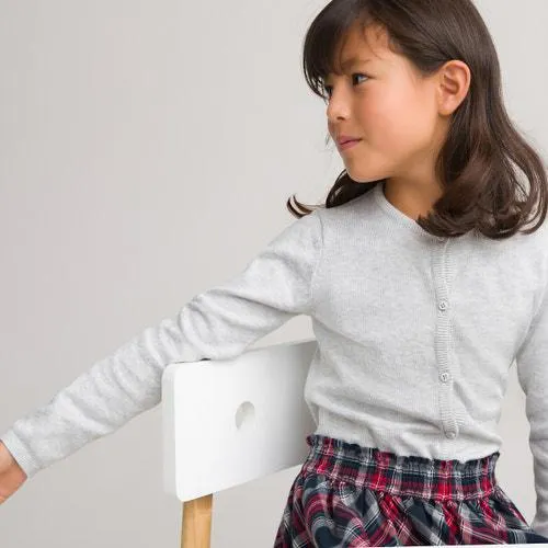 Casaco fino de gola redonda