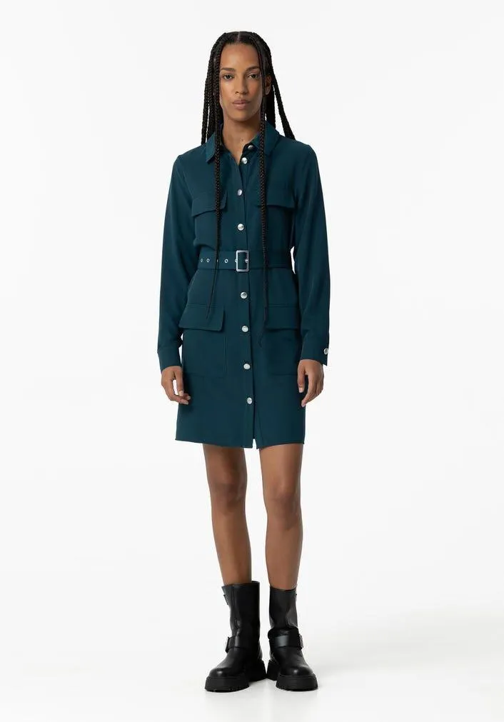 Vestido Camiseiro com Cinto