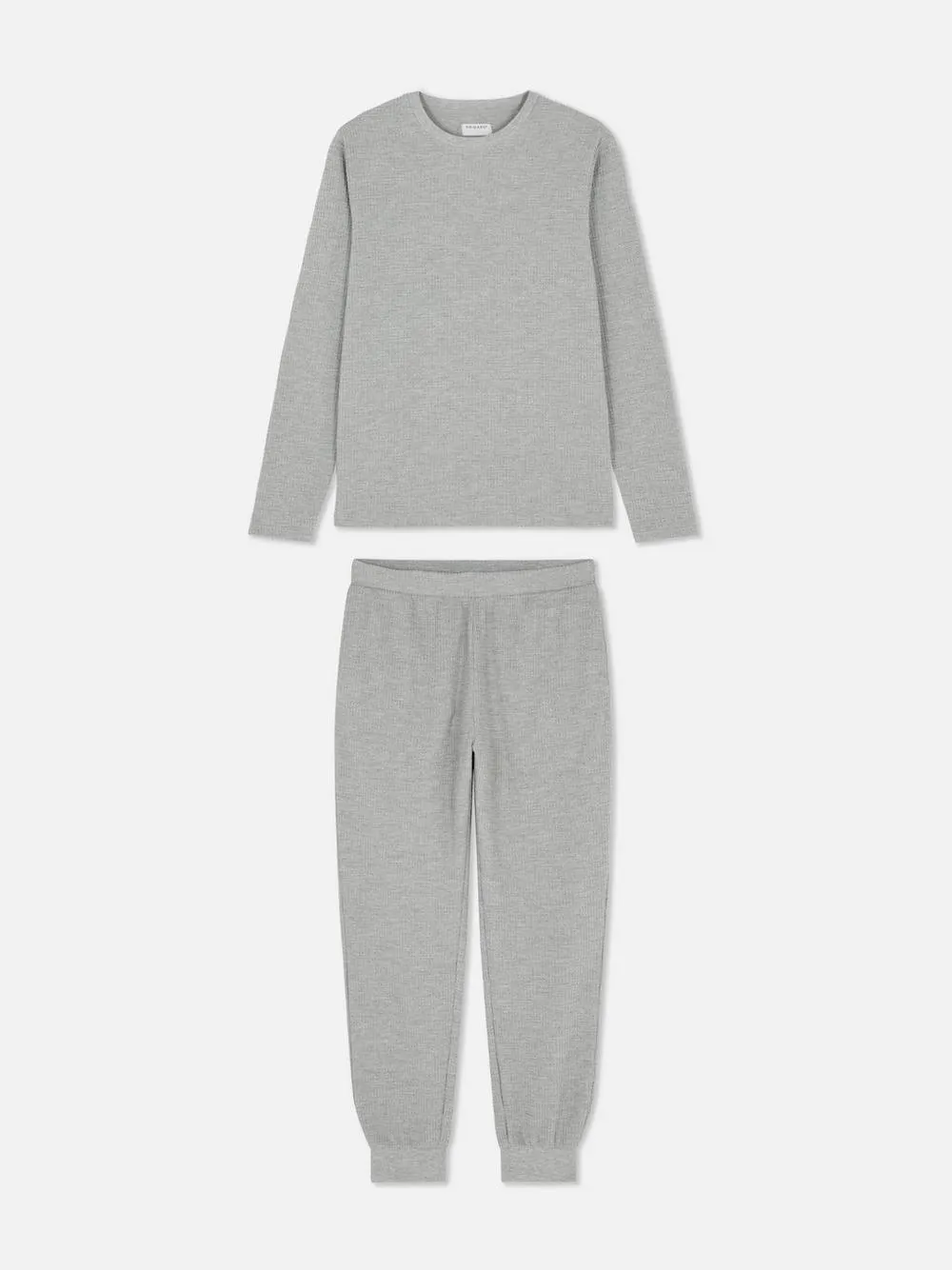 Pijama comprido textura waffle